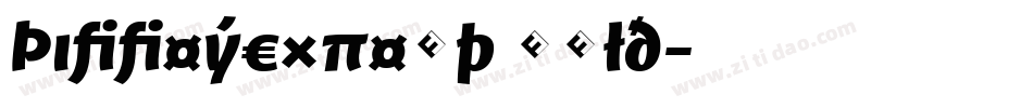 TiffeyExpert Bold字体转换